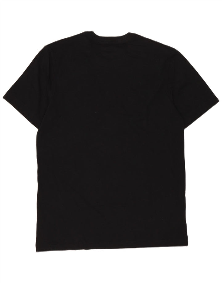 Męski T-shirt z grafiką Nike, średni czarny, bawełniany