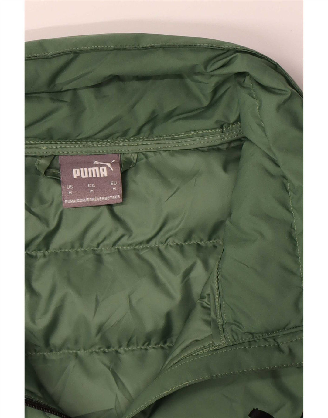 Męska ocieplana kurtka Puma UK 38, poliester w kolorze średniej zieleni