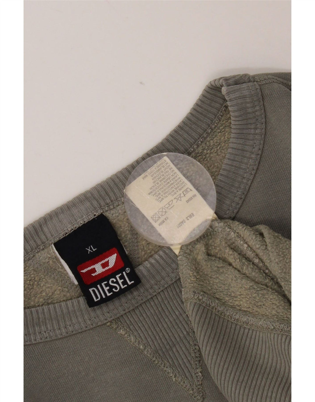 Męska bluza z grafiką Diesel XL, szara