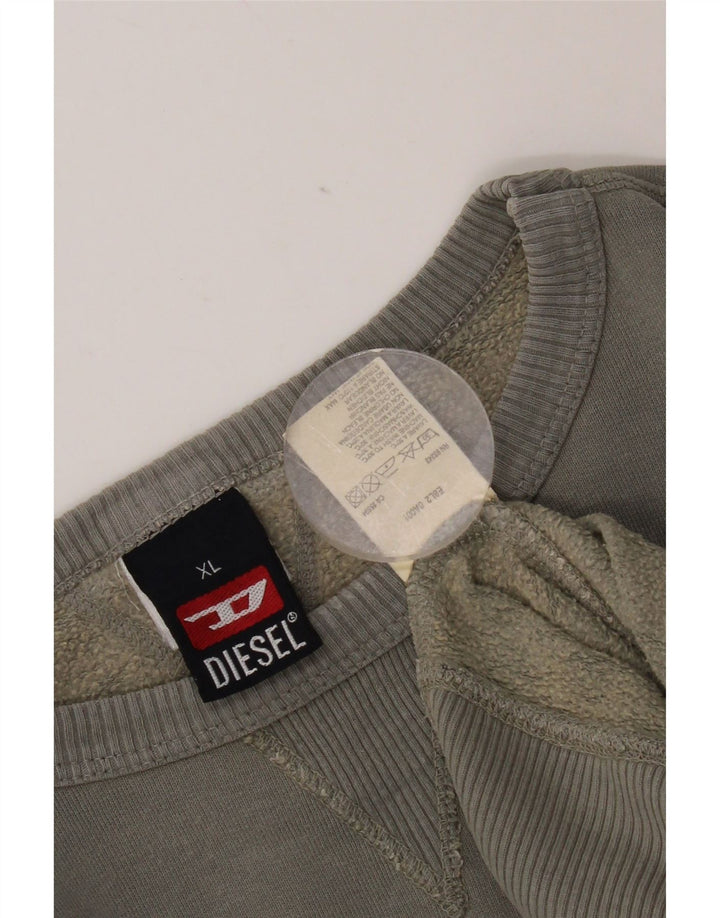 Męska bluza z grafiką Diesel XL, szara