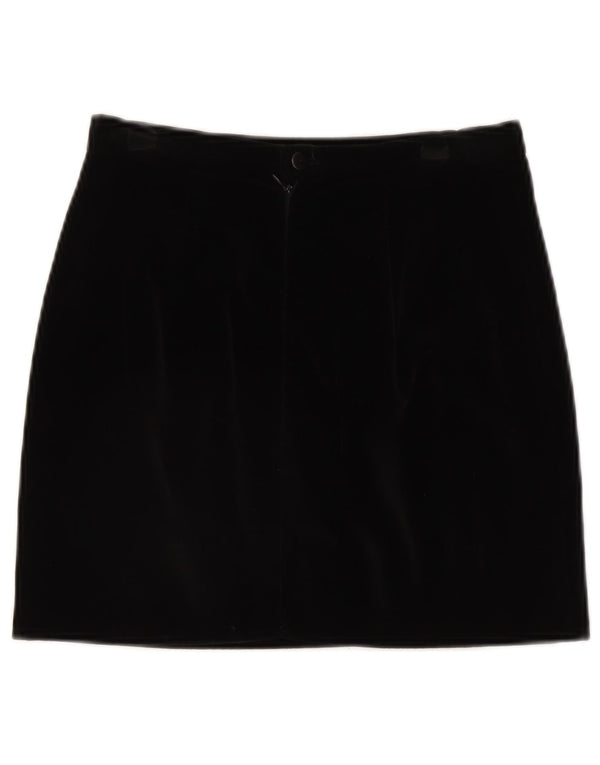 Damska aksamitna spódniczka mini Elizabeth Ascot IT 42 Medium W28 czarna