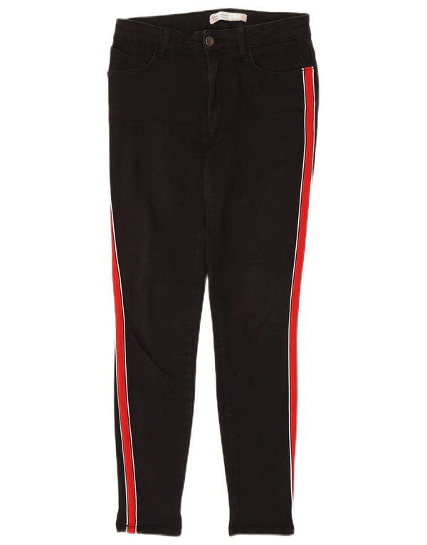 Damskie jeansy skinny Zara EU 38 Small W28 L28 Czarny blok kolorów