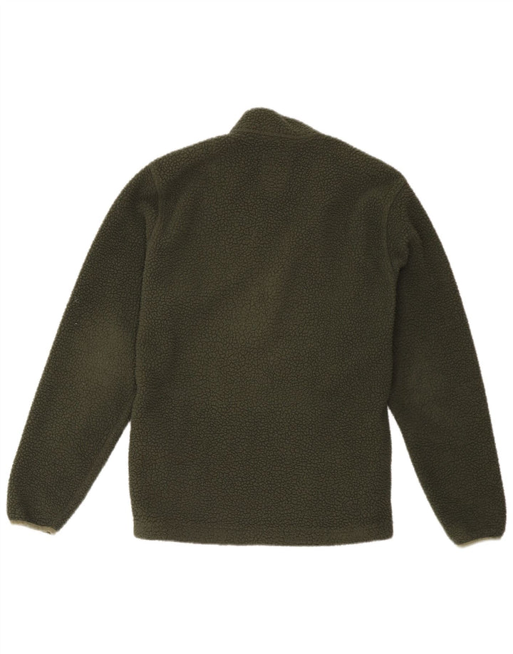 Męski sweter polarowy Timberland z zamkiem błyskawicznym, mały, zielony poliester