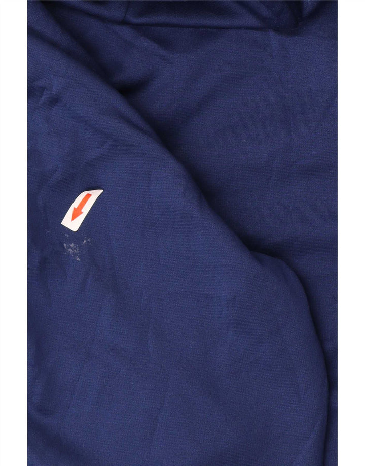 Męski sweter z kapturem i zamkiem błyskawicznym Nike Dri Fit, mały, granatowy, poliestrowy