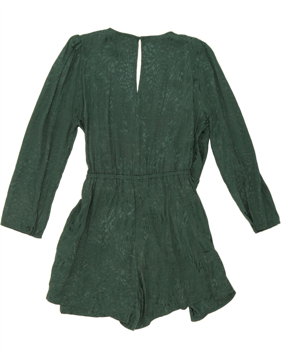H&M Womens Abstract Pattern Long Sleeve Wrap Dress UK 16 Large  Green Vintage H&M and Second-Hand H&M from Messina Hembry 
