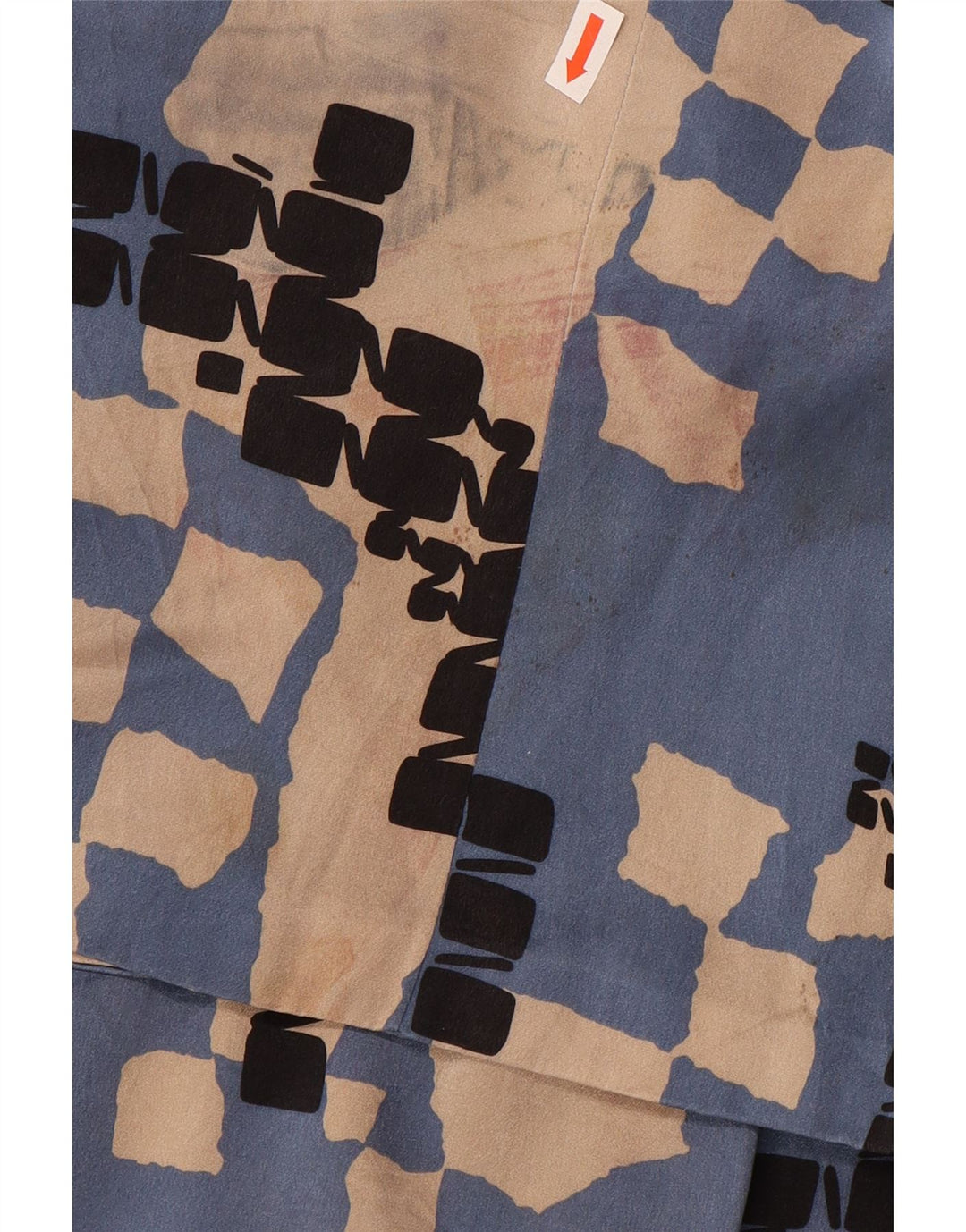 LES COPAINS Damski komplet dwuczęściowych spódnic IT 42 Medium W28 Niebieski geometryczny jedwab