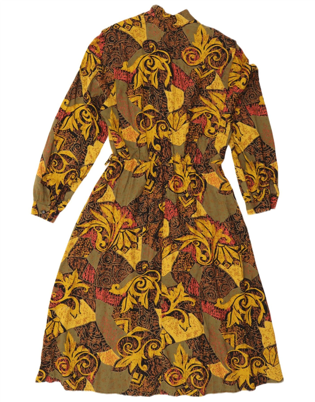 Damska sukienka maxi w stylu vintage UK 16, duża, wielokolorowa paisley