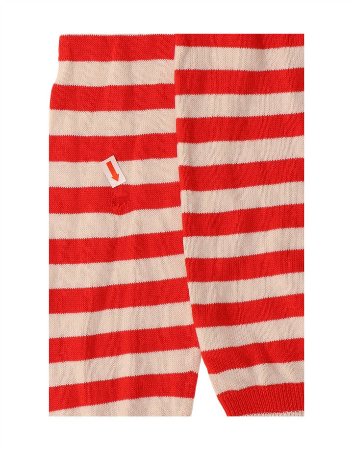 Marks & Spencer Damski sweter z okrągłym dekoltem, UK 14, średnie czerwone paski