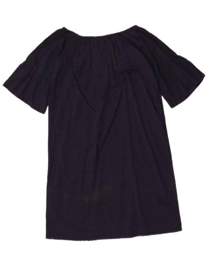 Crew Clothing Damska sukienka typu shift UK 12 Średni granatowy w cętki