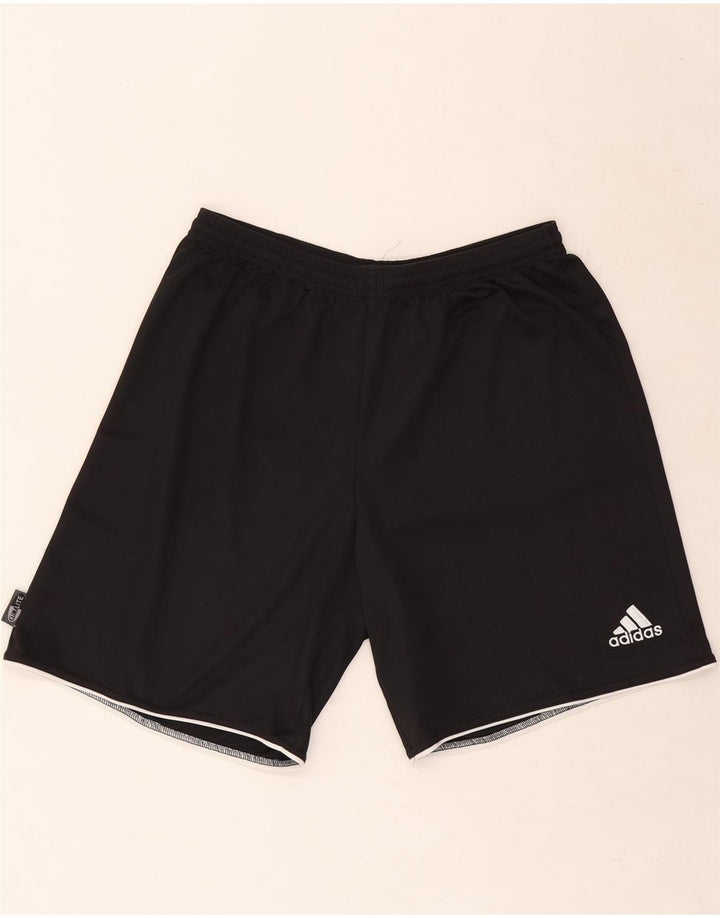 Męskie spodenki sportowe Adidas Climalite, duże, czarne, poliestrowe
