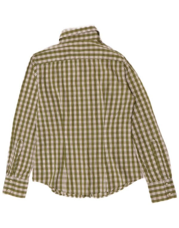 Koszula damska Benetton UK 10 Small Green Gingham Cotton