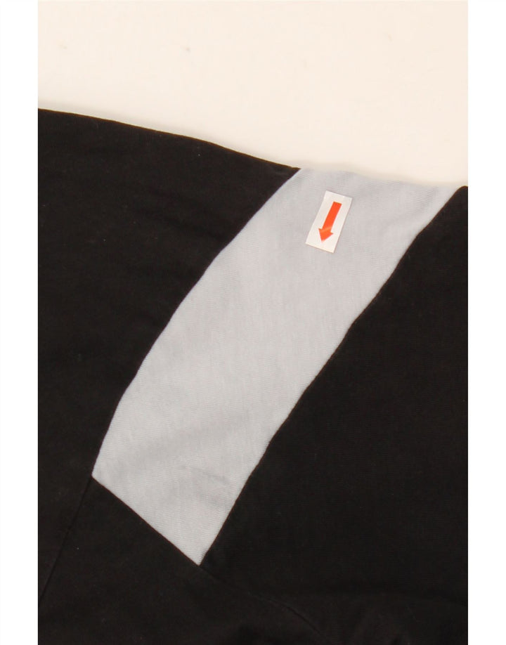 T-shirt męski Puma, duży, czarny, bawełniany z blokami kolorów