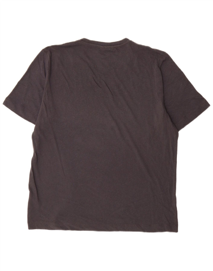 T-shirt męski Massimo Dutti Top 2XL, szary, lniany