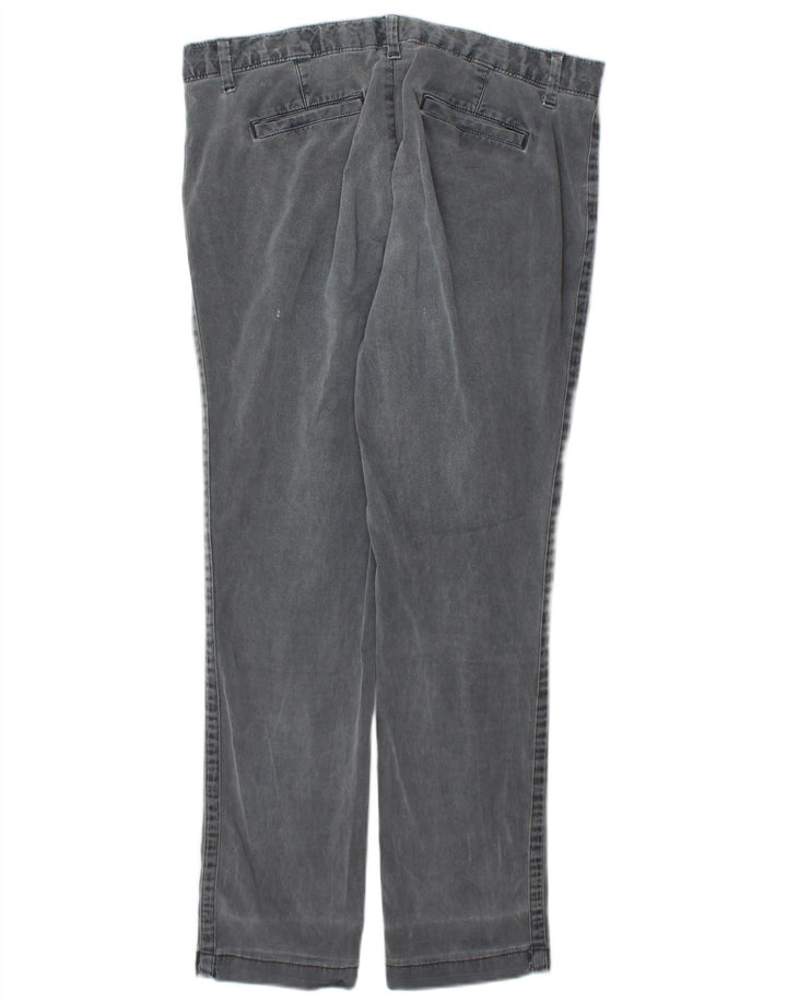 Damskie proste spodnie chino Gap US 8 Medium W30 L27 Szara bawełna