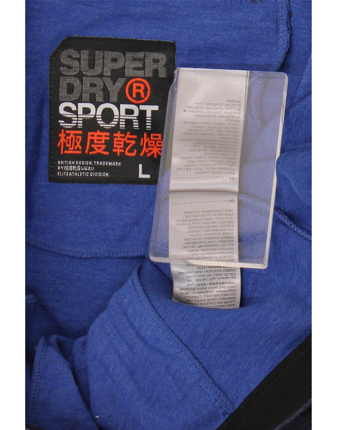 Męskie spodenki sportowe Superdry, duże, granatowe, z poliestru