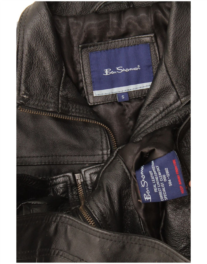 Kurtka skórzana chłopięca Ben Sherman 9-10 lat, mała, czarna, skórzana