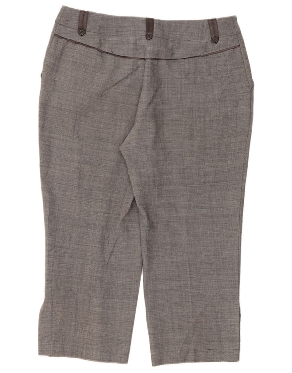 Spodnie damskie Capri Marks & Spencer UK 12 Medium W32 L22 Szary poliester