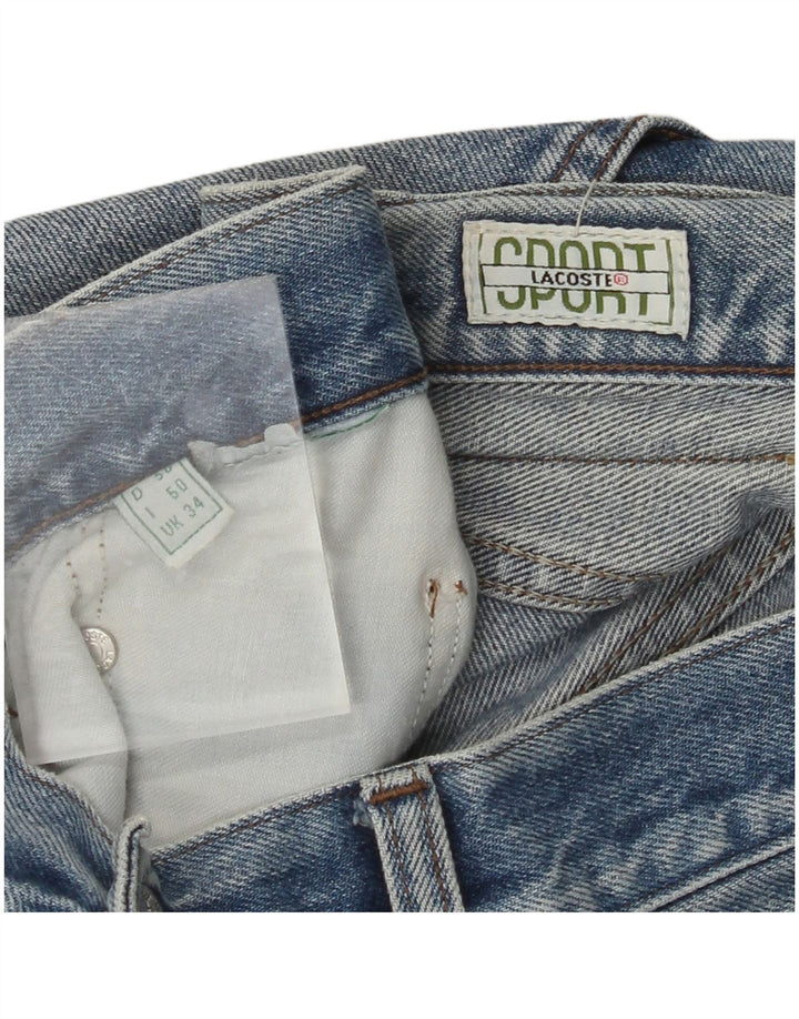 Męskie proste dżinsy LACOSTE W34 L34 niebieskie