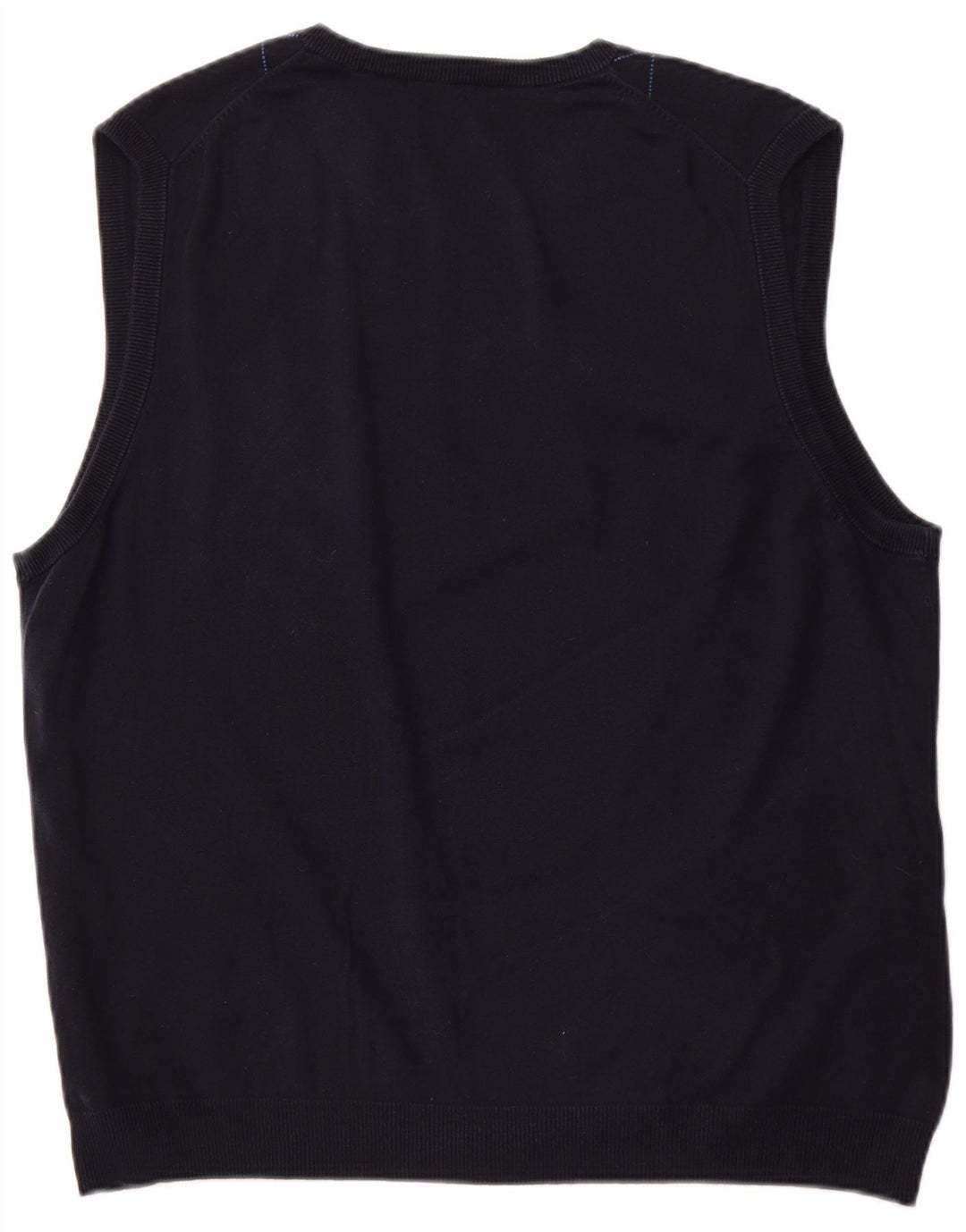 Męski podkoszulek CHAPS z kamizelką XL, granatowy, wykonany z tkaniny argyle/diamentowej bawełny