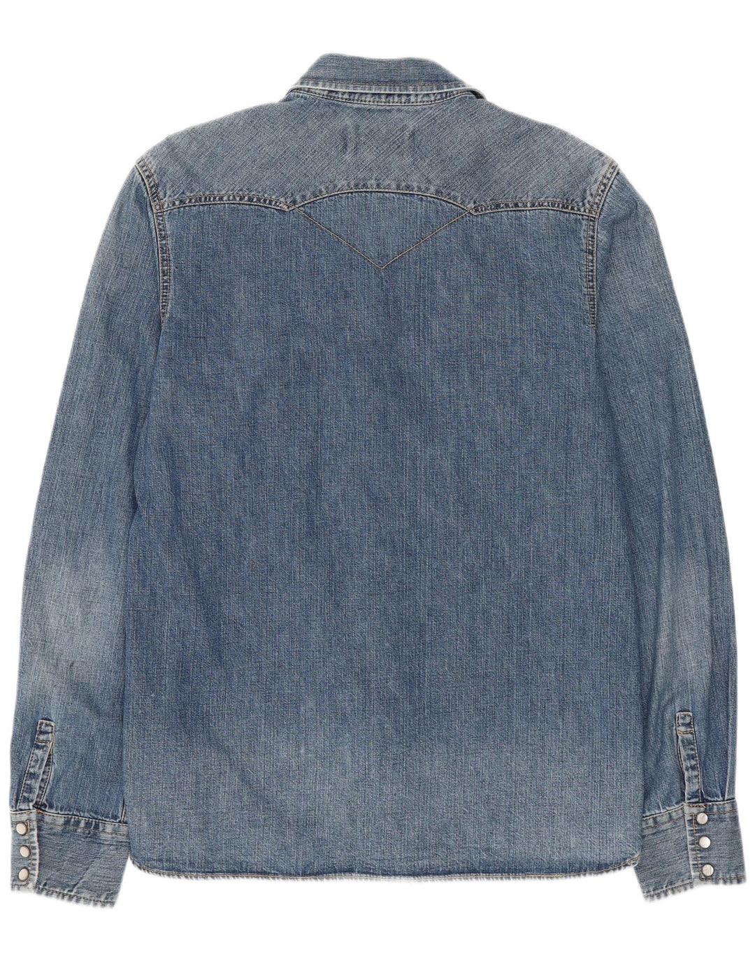 Męska koszula dżinsowa Levi's Western, średnioniebieska, bawełniana