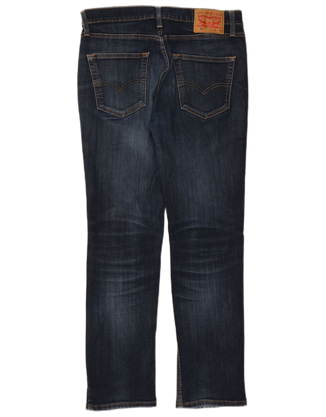 Męskie jeansy Levi's 511 Slim W32 L30 Granatowa bawełna