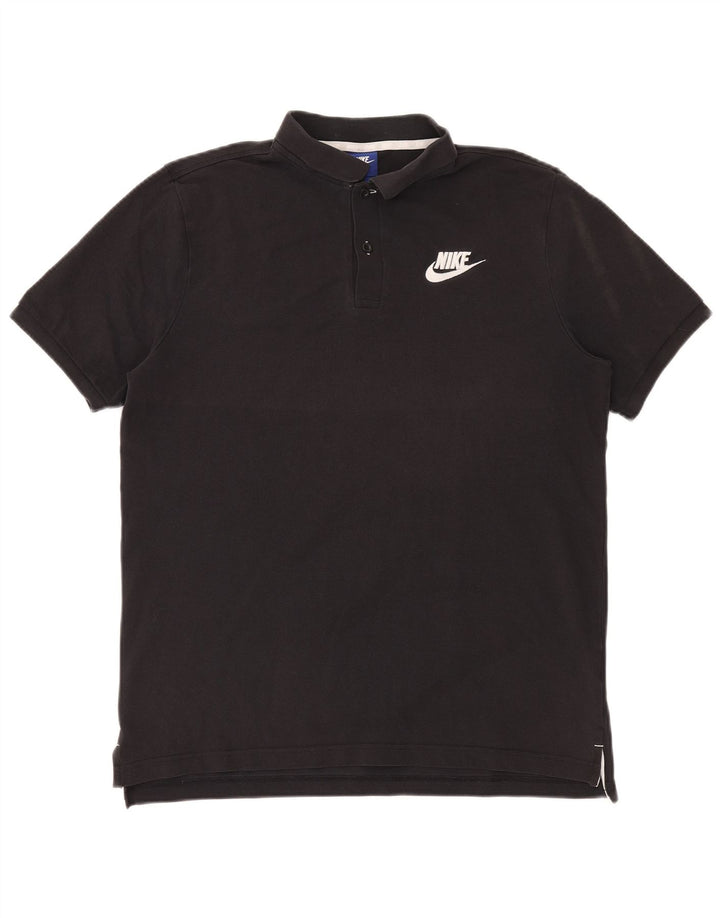 Męska koszulka polo Nike, duża, czarna, bawełniana