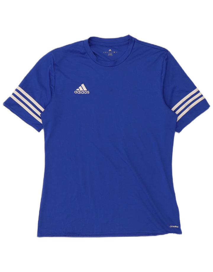Adidas Męska koszulka Climalite Top, średni niebieski poliester