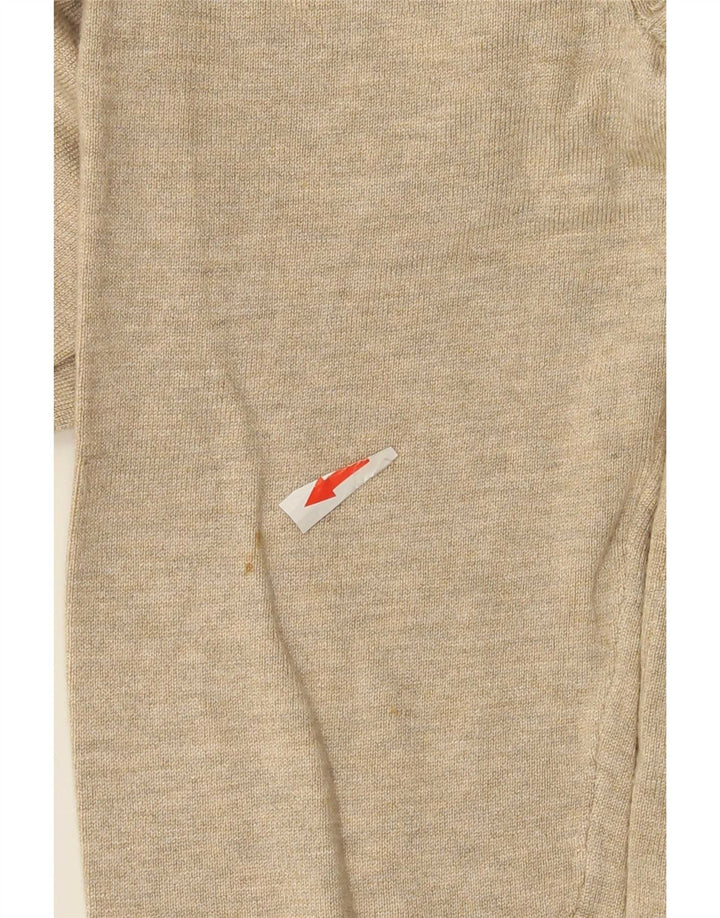 Męski sweter Zara w kolorze średniego beżu z plamkami
