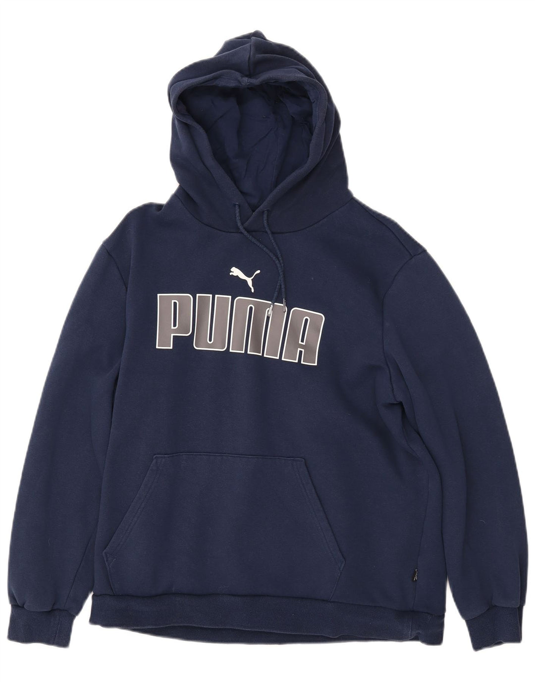 Damski sweter z kapturem i grafiką PUMA UK 16, duży, granatowy