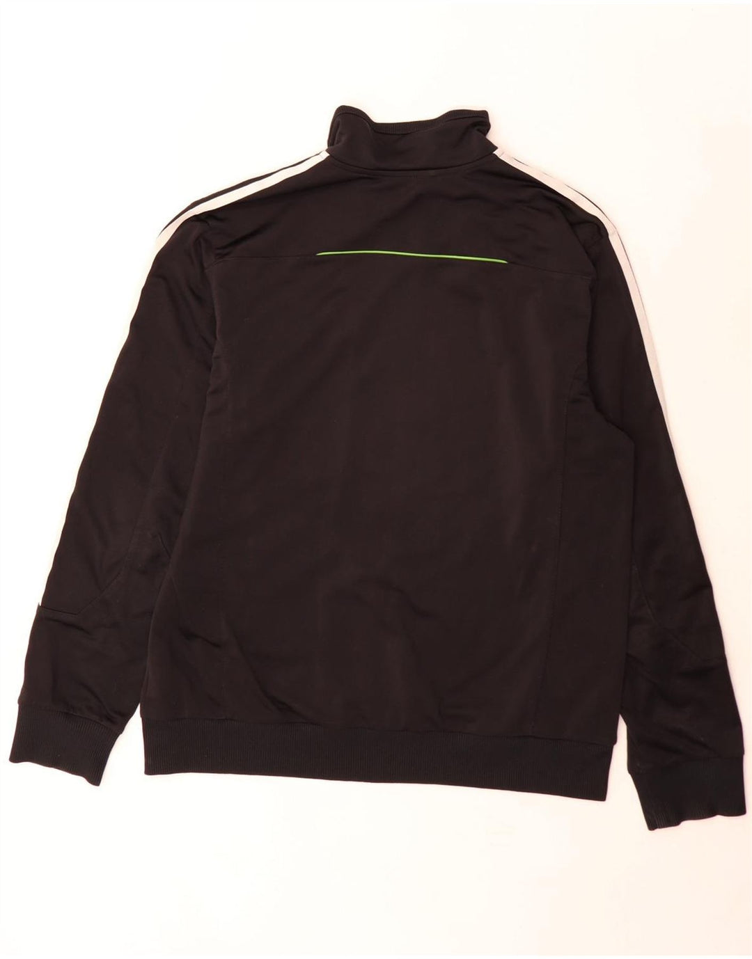 Adidas Męska bluza dresowa UK 42/44 Duży czarny poliester z blokami kolorów
