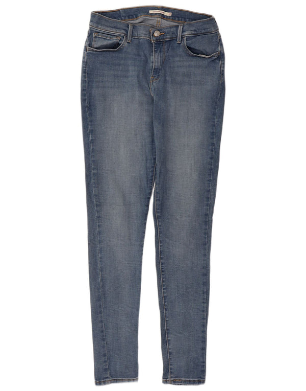 Damskie jeansy LEVI'S 710 Super Skinny W32 L32 Niebieskie bawełniane