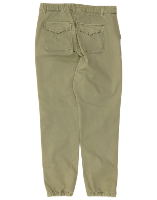Damskie spodnie joggery Marks & Spencer UK 14 Large W32 L27 Zielona bawełna