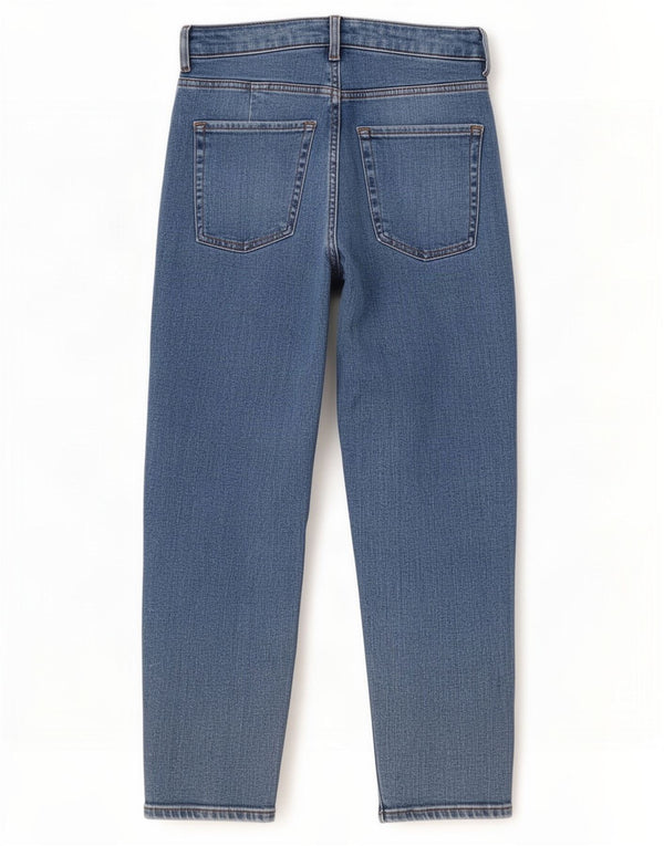 Marks & Spencer Damskie jeansy Mom Cropped UK 14 Large W32 L24 Niebieskie bawełniane