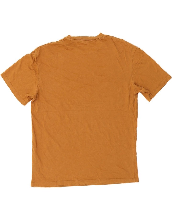 JACK & JONES Mens T-Shirt Top Medium Brown Cotton Vintage Jack & Jones and Second-Hand Jack & Jones from Messina Hembry 