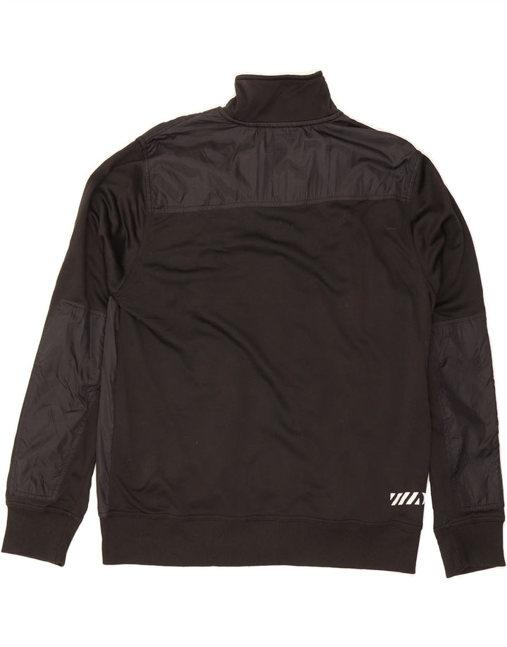 HURLEY Mens Tracksuit Top Jacket XL Black Colourblock Polyester Vintage Hurley and Second-Hand Hurley from Messina Hembry 