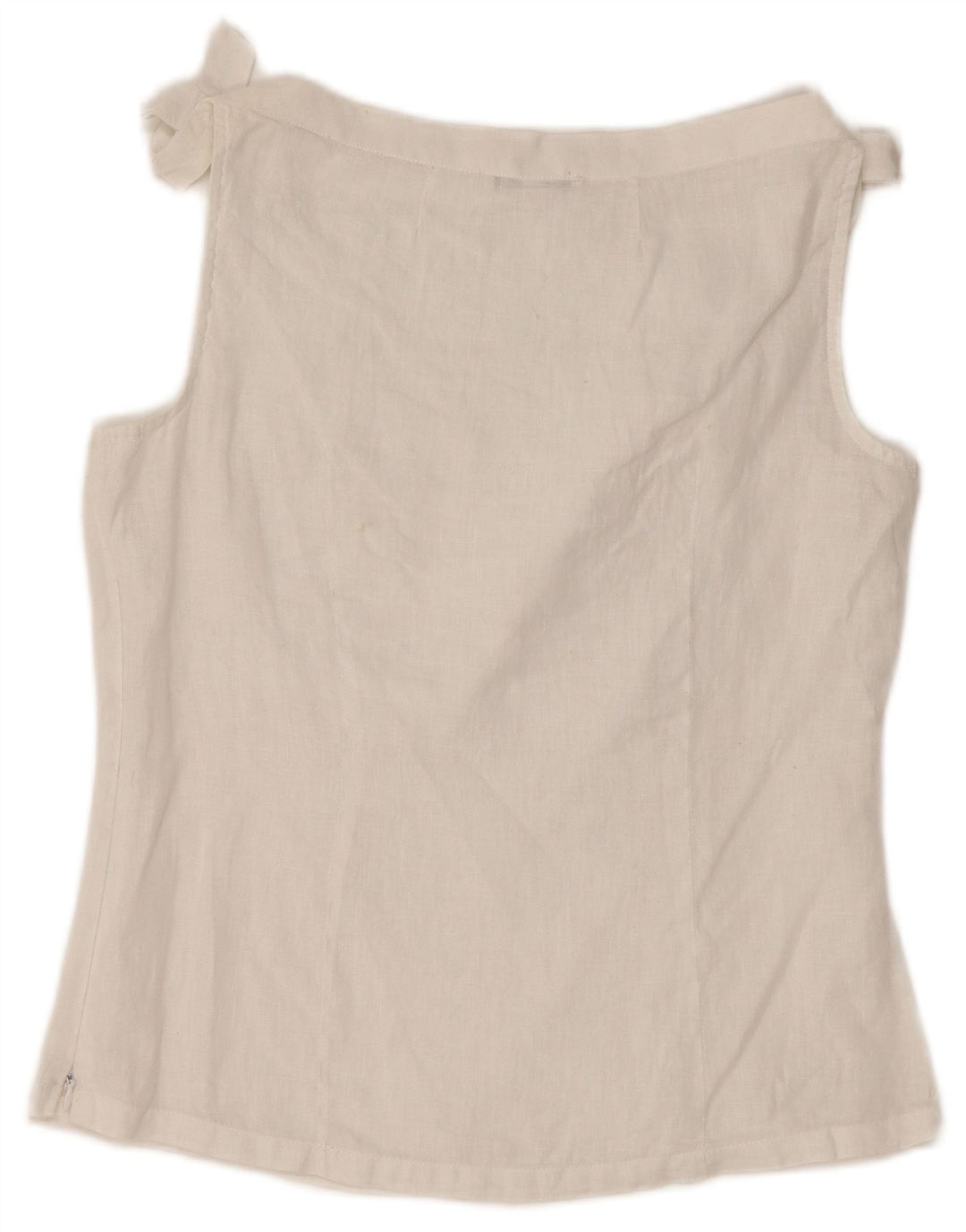 Damska bluzka bez rękawów NARACAMICIE UK 8 Small White