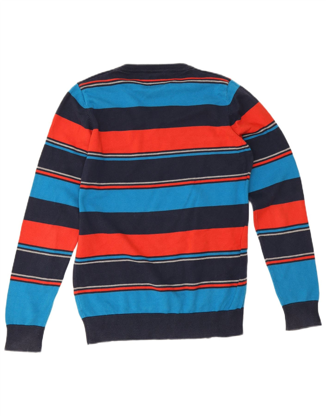 Męski sweter Jack & Jones z dekoltem w kształcie litery V, mały, wielokolorowy, bawełniany w paski