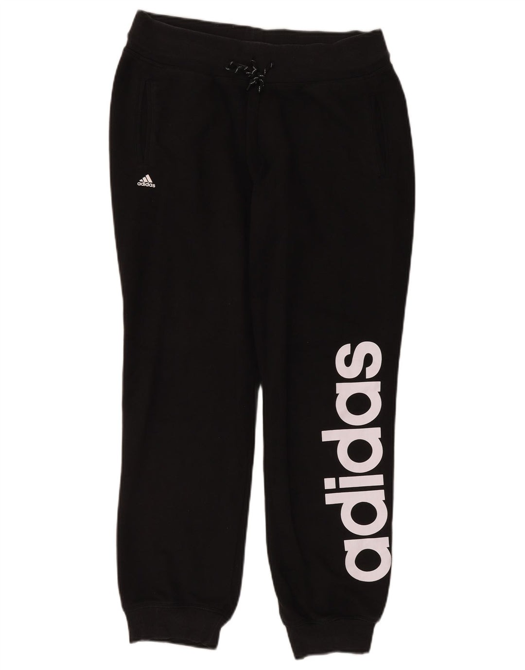 Damskie spodnie dresowe ADIDAS Graphic Joggers UK 12/14 Średnia czerń
