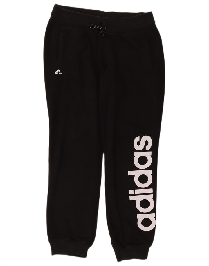 Damskie spodnie dresowe ADIDAS Graphic Joggers UK 12/14 Średnia czerń