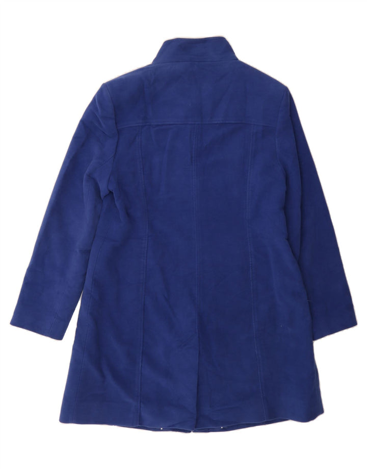 LAURA ASHLEY Womens Overcoat UK 16 Large Blue Cotton Vintage Laura Ashley and Second-Hand Laura Ashley from Messina Hembry 