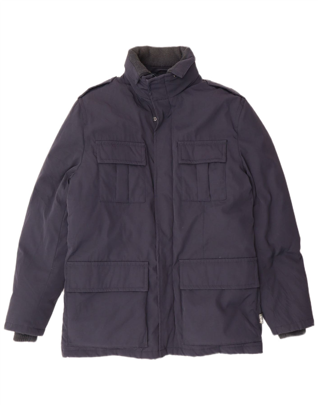 Męska ocieplana kurtka wojskowa Dack's UK 36, mała, granatowa, nylonowa
