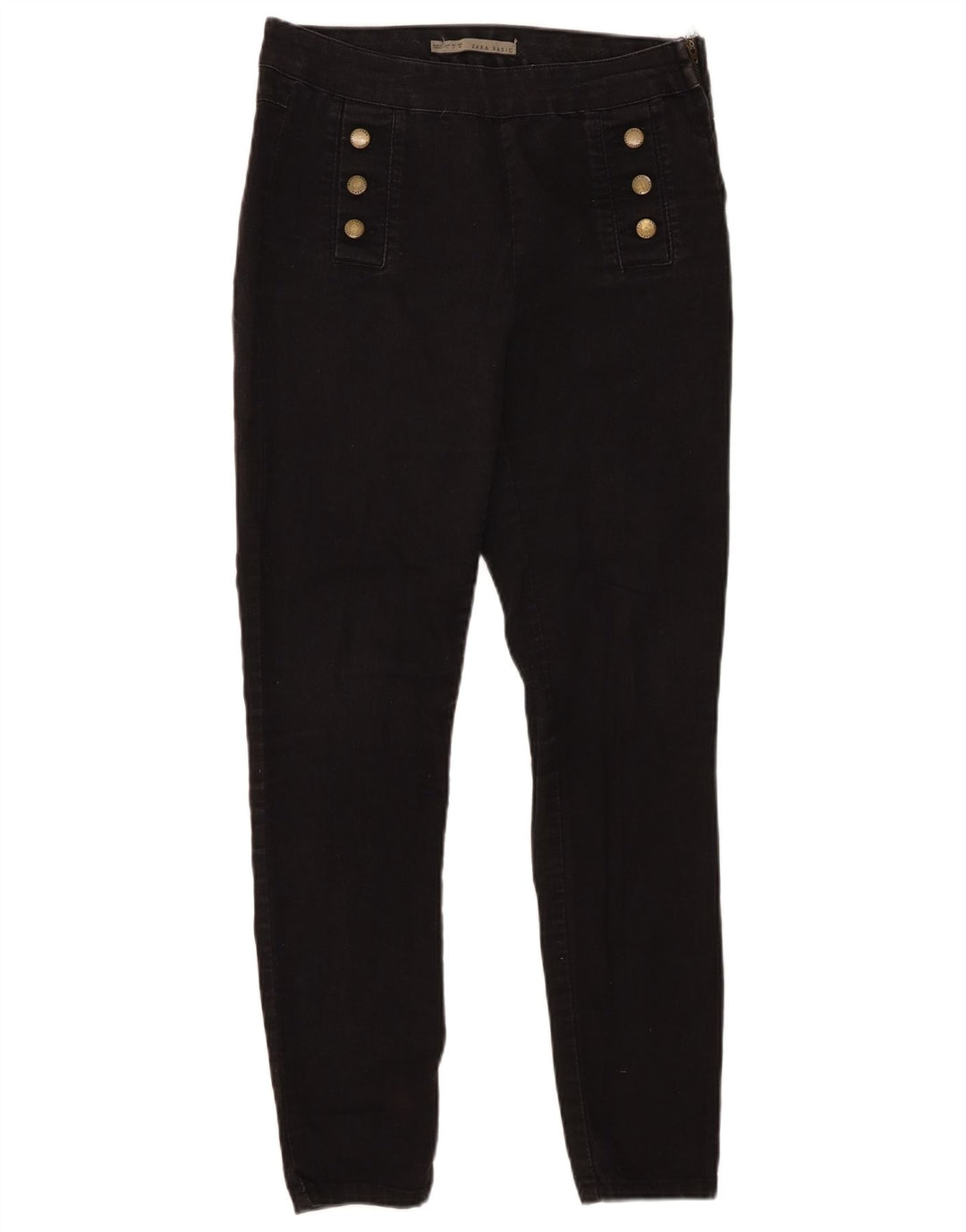 Damskie jeansy Jeggings Zara, duże, W30 L29, czarne, bawełniane