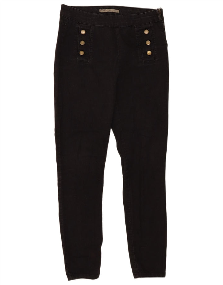 Damskie jeansy Jeggings Zara, duże, W30 L29, czarne, bawełniane
