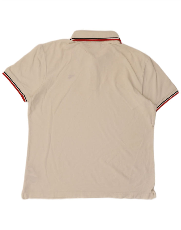DIADORA Mens Polo Shirt XL White Cotton