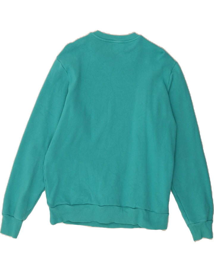DIESEL Womens Sweatshirt Jumper UK 16 Large Turquoise Vintage Diesel and Second-Hand Diesel from Messina Hembry 