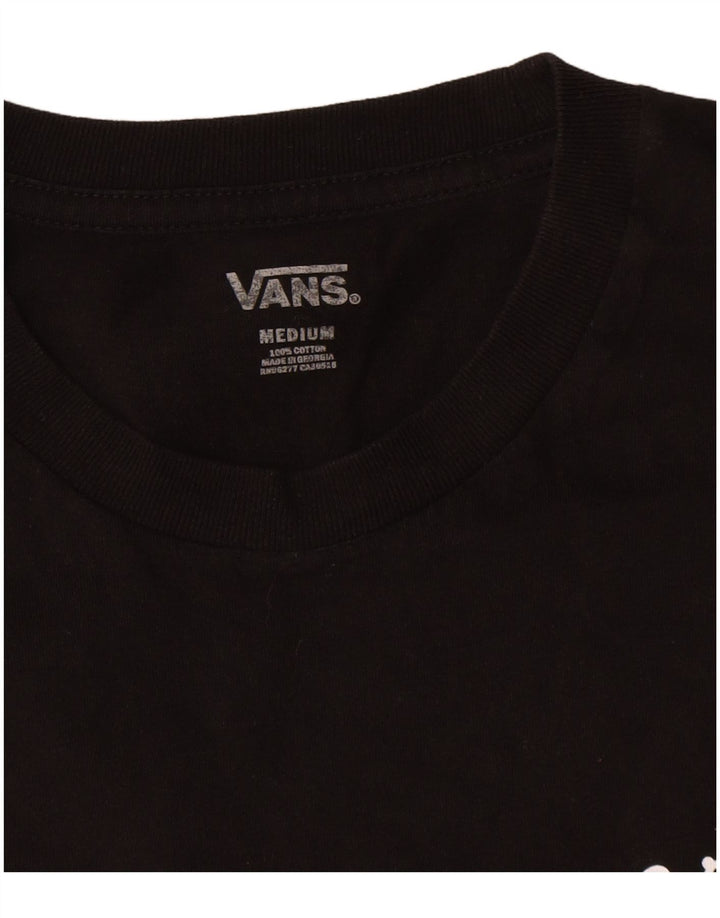 T-shirt męski Vans, średni czarny, bawełniany
