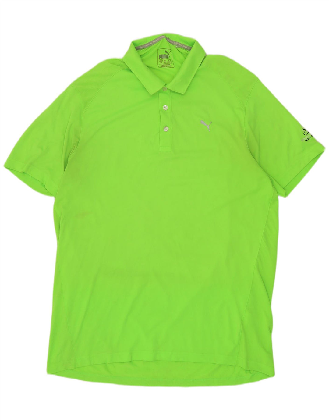 Męska koszulka polo PUMA XL Zielony poliester