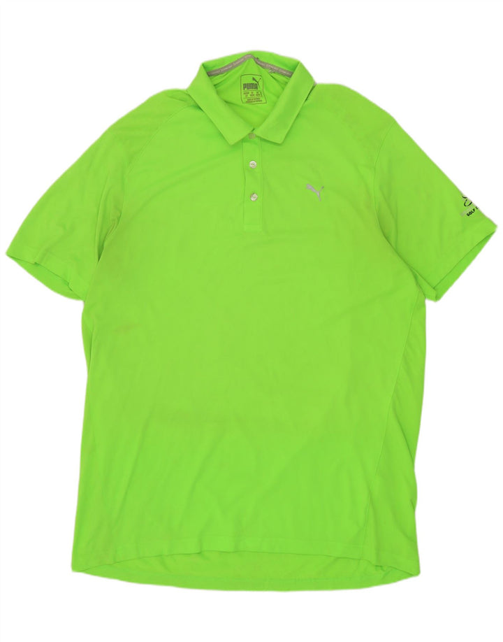 Męska koszulka polo PUMA XL Zielony poliester