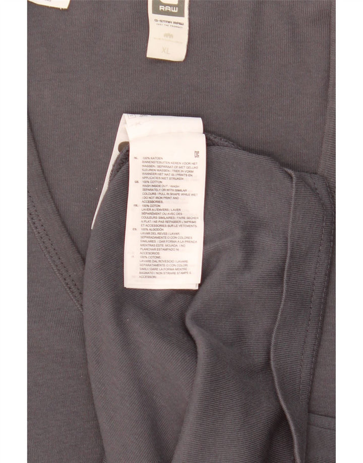 T-shirt męski G-Star XL, szary, bawełniany