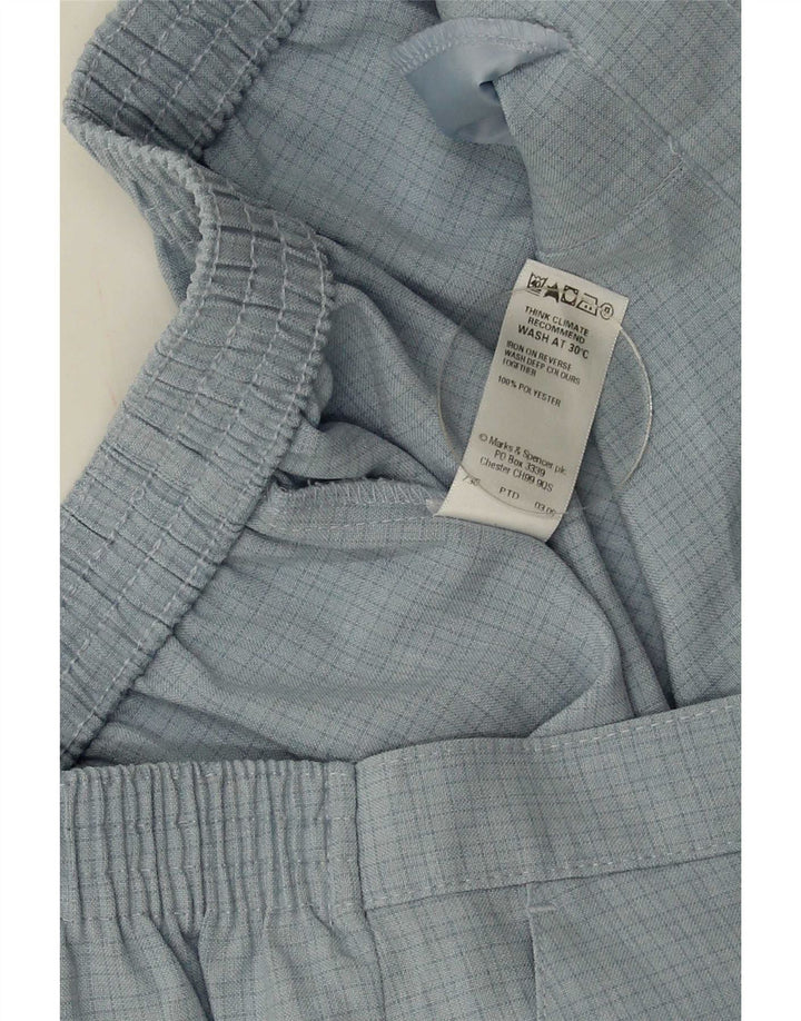 Damskie spodnie Chino Marks & Spencer UK 16 Large W32 L26 w niebieską kratkę